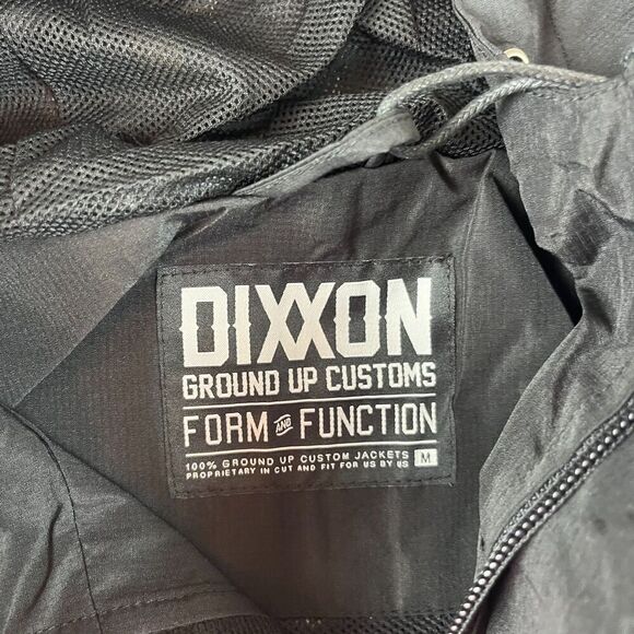 Dixxon Flannel Co Hooded Windbreaker Full Zip Jacket Black Men's M NWT - Picture 3 of 10